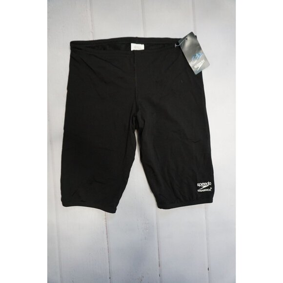 Speedo Mens Black Endurance+ Jammer Shorts - Size 30 NWT - Picture 1 of 8